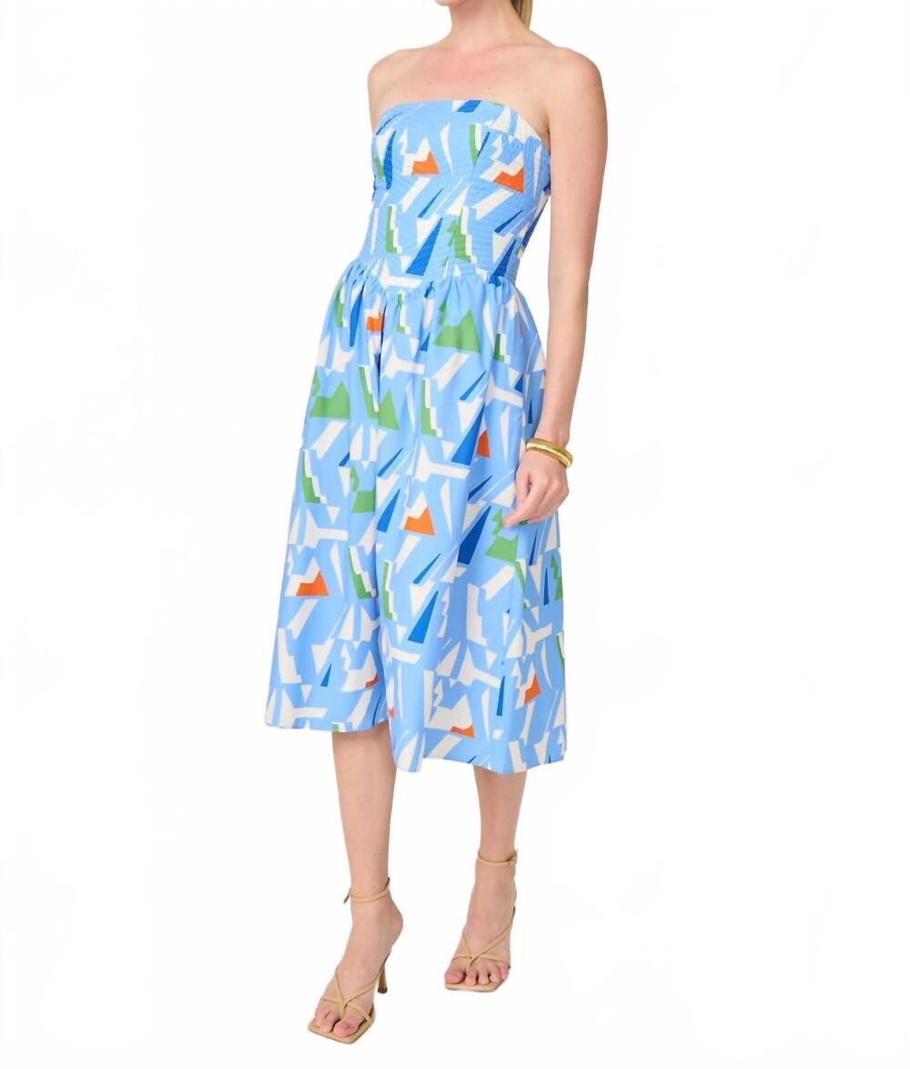 NEW GILNER FARRAR fit and flare luanna dress in capri print